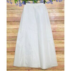 Vintage Michele Ladies Maxi White Slip Crinoline Petticoat Size 6 8 Tulle Nylon